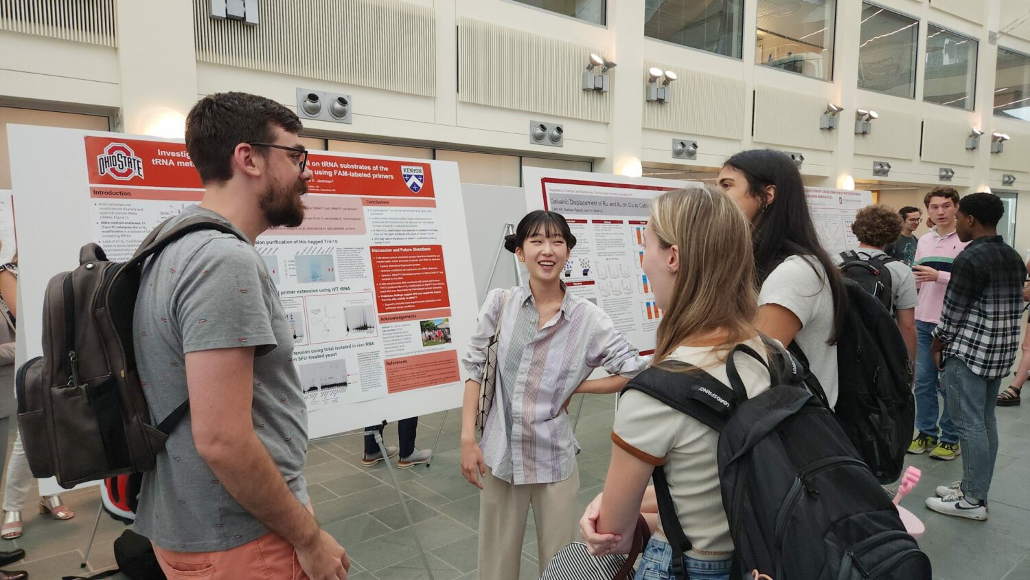 Internship - OH5 SURE Students presenting posters at the SURE Program capstone event