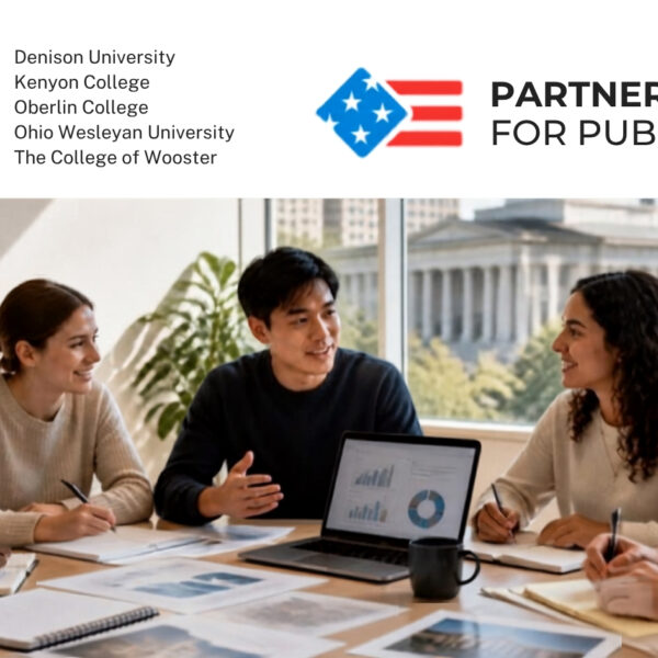 Partnership for Public Service interns collaborating on a project